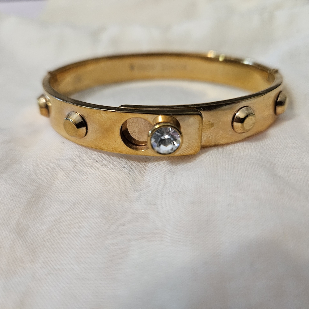 Michael Kors Gold Studded Bracelet with Gem